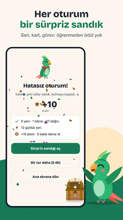 Oturum sonu: seri, sürpriz sandık ve kazanılan puan